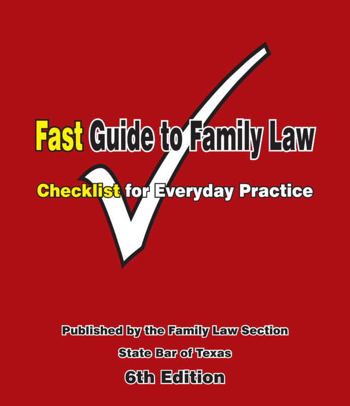 Fast Guide to Family Law – Checklist for Everyday Practice 6th Edition (USB)