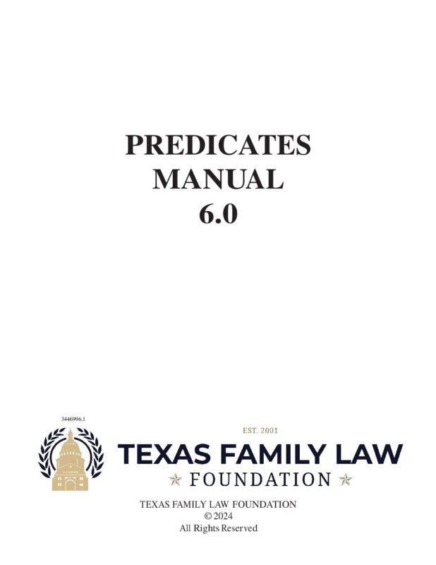 Predicates Manual 6.0 (New Downloadable Edition 2024)